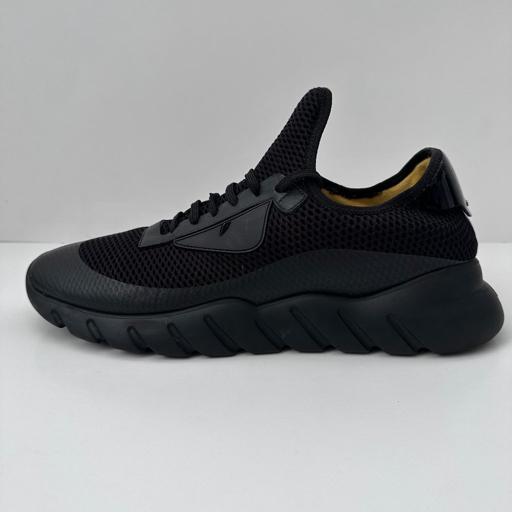 Fendi Black Tech Mesh Running Shoes